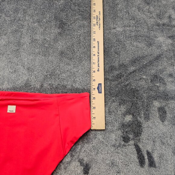 Vuori Dune Bikini Swim Bottom Womens XL red high waisted pocket performance NWT - Picture 9 of 12